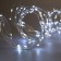 Garland "Curtain" 2.8 × 3 m dew on hooks, IP20, silver thread, 300 LED, white glow, flicker, USB