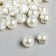 Buttons plastic for creativity on the leg "pearl ball" set of 50 pcs 1x1 cm