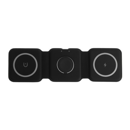 Wireless charger 3 in 1 A07, 15 W, support magsafe, folding, black-8
