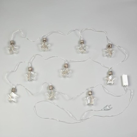 Garland “thread” 3 m with nozzles “Star light bulbs”, IP20, transparent thread, 80 LED, glow warm white, 8 modes, 220 V-3