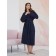 Unisex bathrobe Pamira, size xxl, blue color
