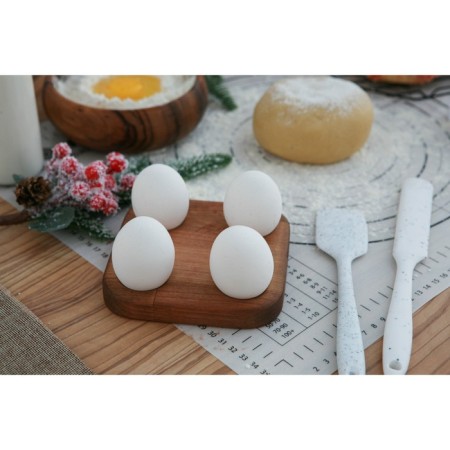 Adelica eggs and cupcake stand, 4 compartments, d = 13 cm, 13 × 13 × 1.8 cm, array of birch-1