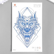 Tattoo on the body Blue 