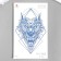 Tattoo on the body Blue "Wolf" 18x11 cm