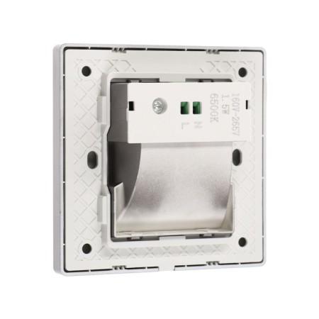 Built-in lamp for the stairs, NL-39, engine sensor, 1.5 W, 60 lm, 6500k, silver-4