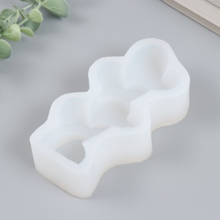 Mold Silicon "Pillar from hearts" 3.4x4.5x12.5 cm-2