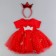 Carnival set "Stylish Princess": Rain, Red dress with a crown, height 98-104 cm
