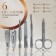 Manicure set "Flower Garden", 6 items, multi -colored