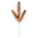 Decor "spray spruce gold", set 2 pcs., Size 1 pc. - 17 × 7 cm