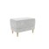 Rondo Pouf 2, 600 x 400 x 455, pebbles (velor)