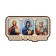 Icon in the car triptych, wood, 10 x 6 cm