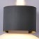 Wall lamp Mantra Davos, LED, 1100LM, 4000K, 140x115x100 mm, dark gray color