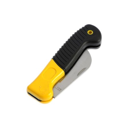 A universal folding tundra knife, 2k handle, curved blade, stainless steel-5