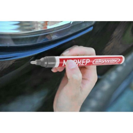 SkyWay marker pencil, from chips and scratches, felt tips, silver-1