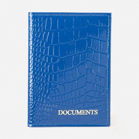Cover for autoDocations, crocodile, blue color