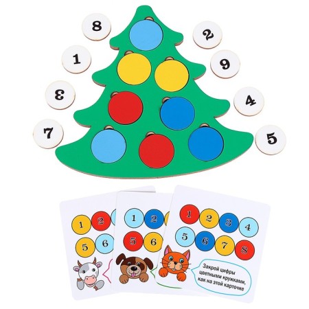 Puzzle "Secret of the New Year Christmas tree" mix-3