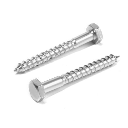 Tundra bolt, capercaillie, plumbing, Din571, M10x80 mm, 4.8 - 5 kg