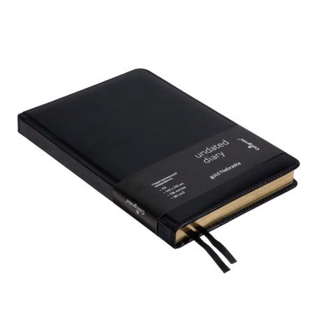 Delivery of a non -jointly A5, 136 sheets in a ruler, leatherette "Nebraska", gold cut, black-2
