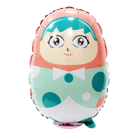 Foil ball 18 "" Nevali-Matryoshka ", gentle, under the air