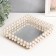 Interior stand for candles with a "pearl" mirror 5.5x23x20 cm