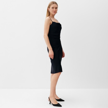 Women's dress mini minku: Casual Collection Black Color, Rr. 46-2