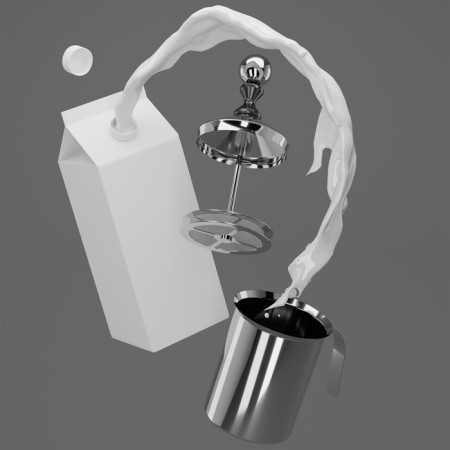 Pither Pither made of stainless steel for whipping milk, 400 ml-5