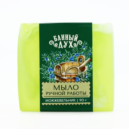 Handmade soap, 90 g, juniper aroma, bath spirit
