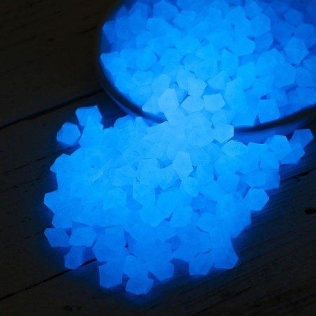 Aquarium decorative baby, luminous, 9 - 13 mm, 200 g, blue-1