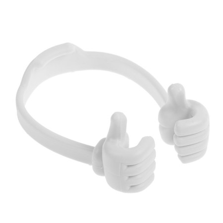 Luazon phone stand, in the form of hands, adjustable width, white-6