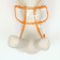 Dog raincoat, size S (DS 22, OG 35-38, Osh 36 cm), orange