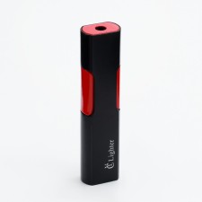 Gas lighter, piezo, with a regulator, 9 x 2.2 cm, black and red