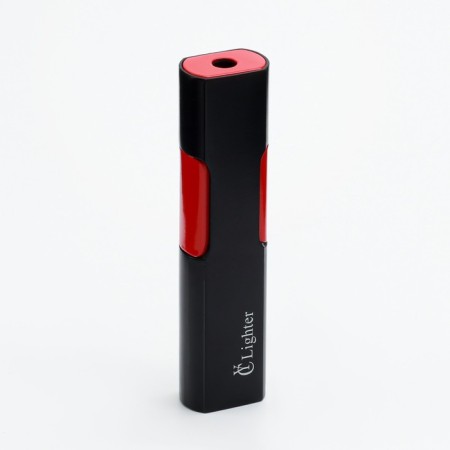 Gas lighter, piezo, with a regulator, 9 x 2.2 cm, black and red