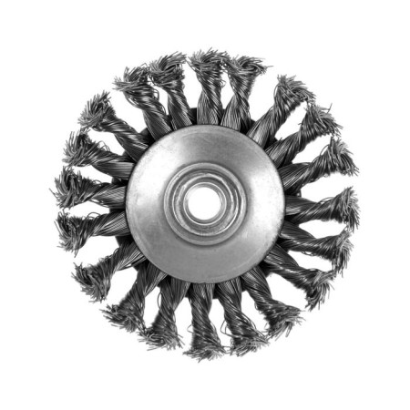 Metal brush for Ushm scrap, twisted wire, "plate", M14, 115 mm-3