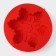 Silicone form for baking the shade "Snowflake", 23 × 3.5 cm, red color