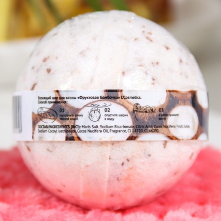 The bath bomb "with natural coconut juice", 160 g-3