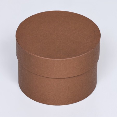 Set of round gift boxes 5 in 1 "coffee", 20 x 14 - 15 x10 cm-2