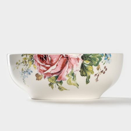 Porcelain shade “Rose”, 600 ml, d = 15.5 cm, white color-2