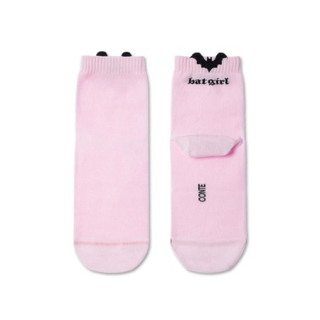 Women's socks with Pikot Conte Elegant Batgirl, size 23, light pink color-2