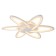 LED ceiling LED with Ambrella Light, Original, Fa541, 6xled, 108 W, 8100LUM, 3000-6400K, white color, white