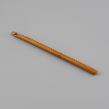 Knitting hook, bamboo, d = 7 mm, 15 cm-2