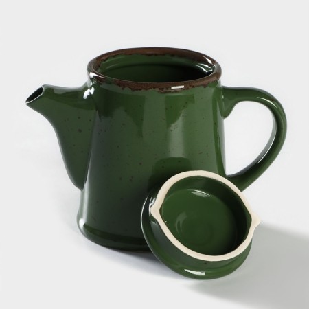 Porcelain teapot Punto Verde, 500 ml, h = 14.5 cm-2