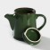 Porcelain teapot Punto Verde, 500 ml, h = 14.5 cm