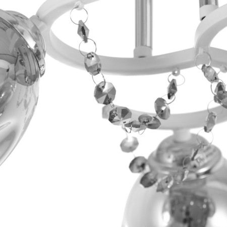Ailin chandelier 3x60W E14 white, chrome 55x55x20cm-6