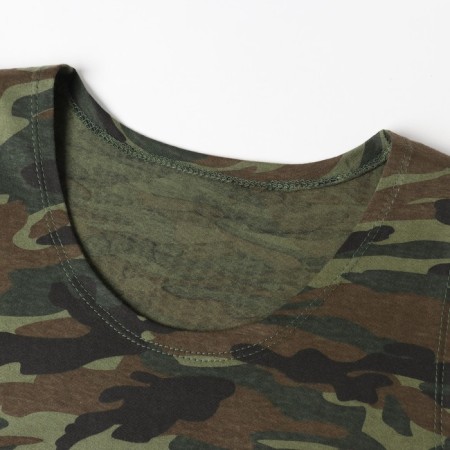 T-shirt male camouflage spots, green color, size 52-54-1