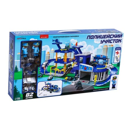 Parking "Police Party", with metal machines and helicopter-19