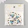 Decor for creativity wood "Circle. Bees on flowers" D = 3 cm
