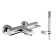 Bath mixer Zipponi Dali, 1-bucket, with hand-watering watering cums, color chromium