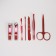 Manicure set, 7 items, in case, beige color