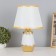 Table lamp "Carmen" 1x40W E14 white/gold 24x24x40cm