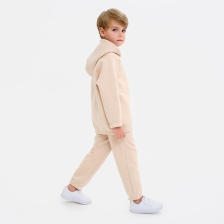Худи детское MINAKU: Basic Line KIDS цвет бежевый, рост 110-3